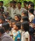 A Cambodian audience