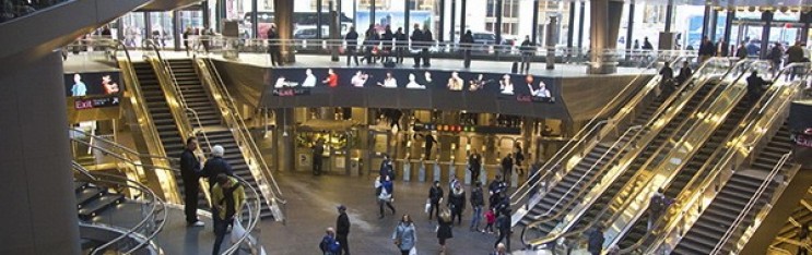 A Body in a Station at Fulton Street Station, NYC