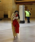 Eiko at Philadelphia Amtrak Station