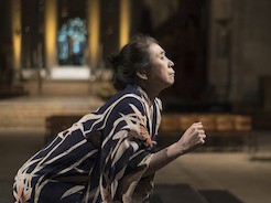Eiko at the Cathedral of St. John the Divine