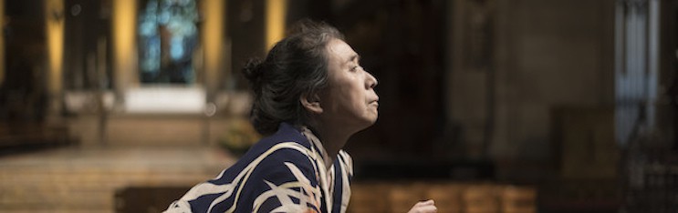 Eiko at the Cathedral of St. John the Divine